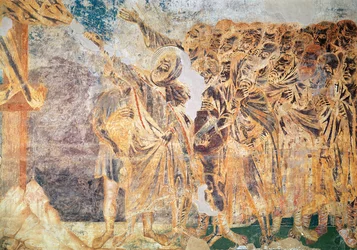 Kruisiging, detail van de rechterkant, c.1270 (detail)